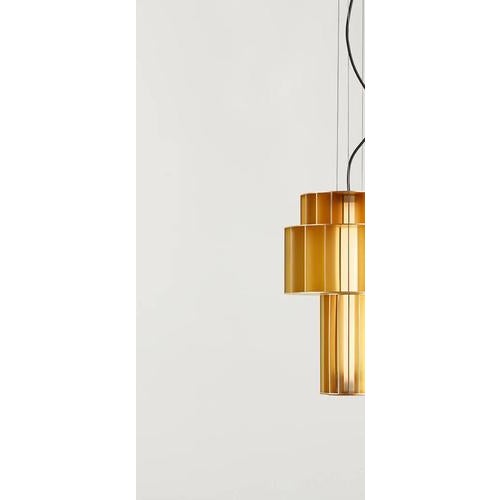 Contemporary Babel T Pe Golden Suspended Lamp by Stephen Burks for Parachilna For Sale - Image 3 of 14