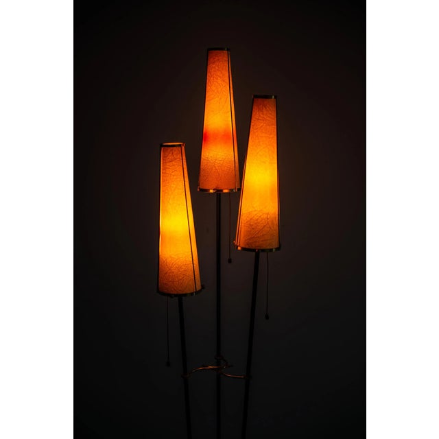 1950s Swedish 3 Light Floor Lamp, 1950s For Sale - Image 5 of 10