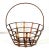 Distressed Bronze Copper Style Metal Basket For Sale - Image 9 of 10