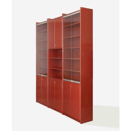 Red Vintage 4 Module Olinto Bookshelf by Kazuhide Takahama, 1970s For Sale - Image 8 of 12