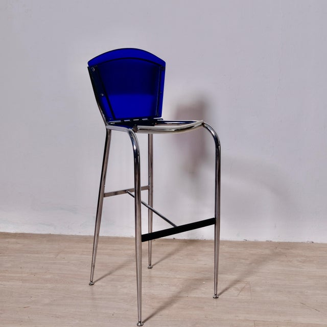 Blue Mimì Stool by Enrico Baleri for Baleri Italia, 1990s For Sale - Image 8 of 18