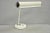 Vintage Mid Century Modern White Enamel Metal Arch Desk Lamp W/ Chrome Accents For Sale - Image 12 of 12