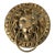 19th Century Oversize Large Bronze Lion's Head Door Knocker For Sale