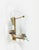 Gold Mid-Century Brass & Curved Glass Sconces in the style of FontanaArte, Italy, 1950s, Set of 3 For Sale - Image 8 of 18