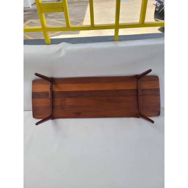 Danish Teak Live Edge Solid Teak Coffee Table For Sale - Image 12 of 14
