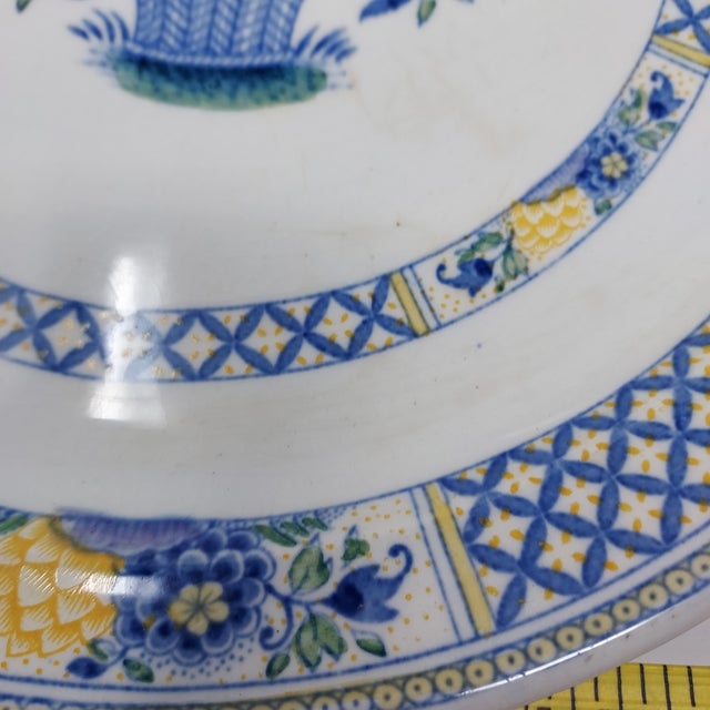 Antique Booths England Silicon China Set 4 Divided Grill Plates Nankin Pattern - Set of 4 For Sale In New York - Image 6 of 7