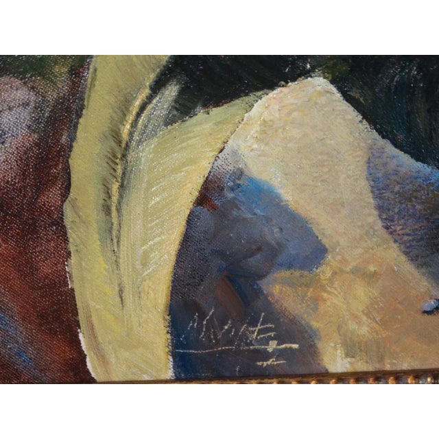 Mid 20th Century Desert Landscape Still Life Oil Painting on Board, Framed For Sale - Image 4 of 7