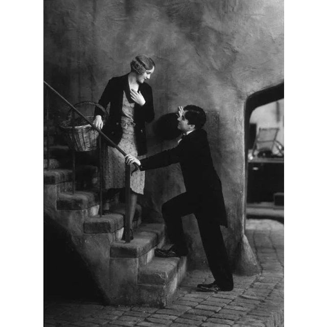 1931 "City Lights" Black and White Photograph Print of Charlie Chaplin and Virginia Cherrill For Sale