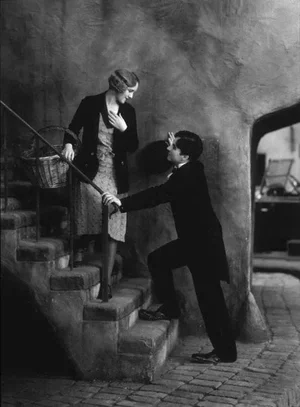 1931 "City Lights" Black and White Photograph Print of Charlie Chaplin and Virginia Cherrill