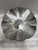 Midcentury Floral Rose Etched Metal Pedestal Tray For Sale - Image 4 of 10