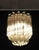 Metal Transparent Prism Triedri Murano Chandeliers in Venini Style, 1990, Set of 2 For Sale - Image 7 of 16