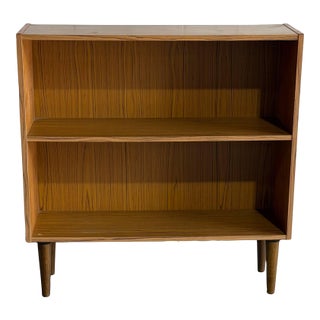 Vintage Danish Modern Teak Bookcase Display Shelf Cabinet Mid Century Scandinavian Storage For Sale