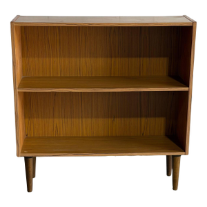 Vintage Danish Modern Teak Bookcase Display Shelf Cabinet Mid Century Scandinavian Storage