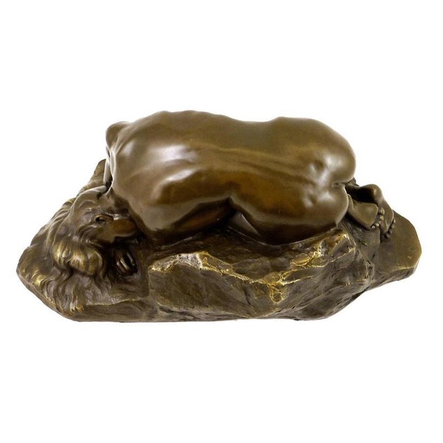 Modern Brown Patinated Sculpture, 20th Century, Bronze For Sale - Image 9 of 10