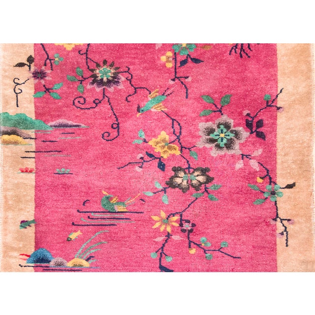 Textile Early 20th Century Chinese Art Deco Rug For Sale - Image 7 of 13