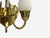 1950s Danish Moden, Pendant Light, Polished Brass, Opal Glass For Sale - Image 9 of 11