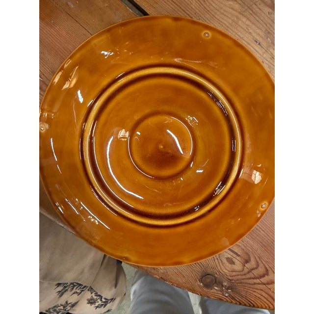 Mid 20th Century Mid 20th Century Longchamp French Majolica OysterPlates - Pair For Sale - Image 5 of 5