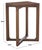 Contemporary Akai Accent Table in Walnut For Sale - Image 3 of 8