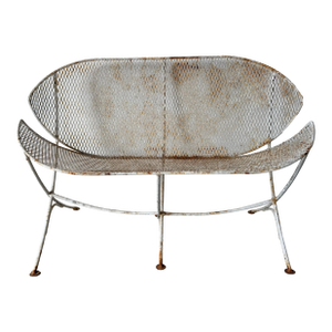 1960’s Vintage Maurizio Tempestini for Salterini “Clamshell” or “Orange Slice” Outdoor Settee