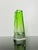 Mid-Century Modern 20th Century Green Uranium Art Glass Vase with Hand-Engraved Floral Décor from Moser Karlsbad, Czechoslovakia For Sale - Image 3 of 11