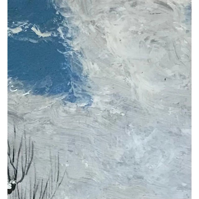 Winter View, Painting on Wood For Sale - Image 4 of 9