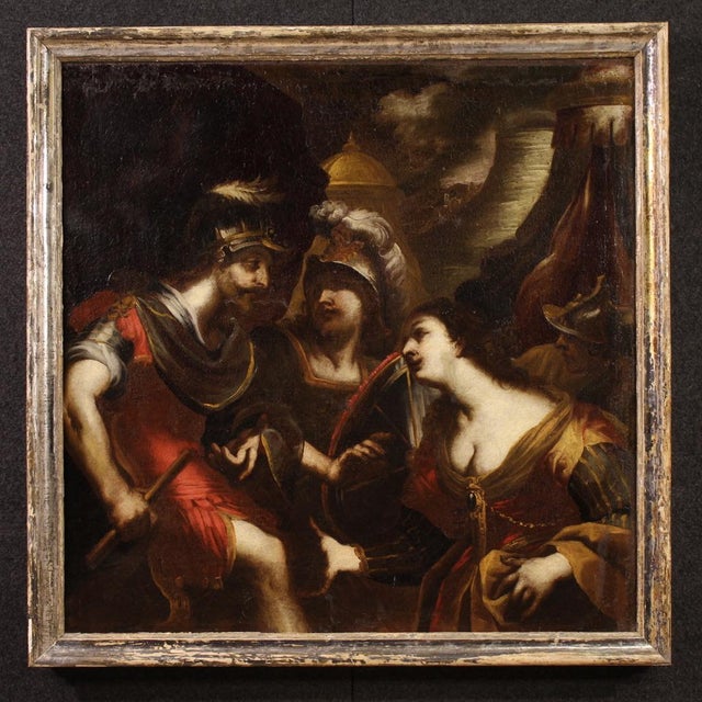 Dispute Between Agamemnon and Achilles Over Briseis, 1640, Oil on Canvas, Framed For Sale - Image 16 of 16