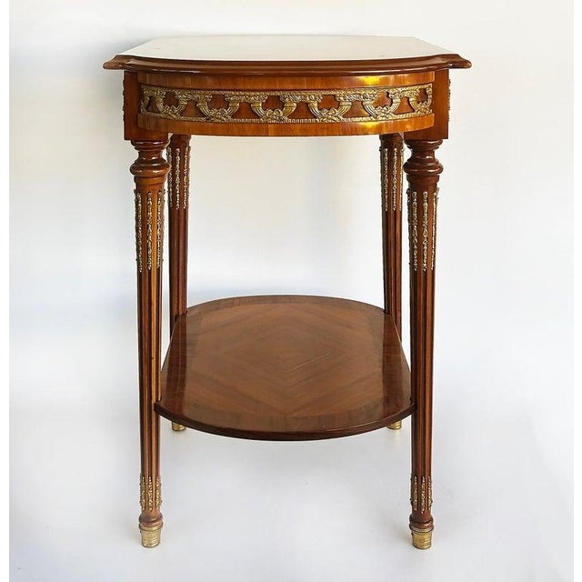 1990s Italian Inlaid Side Tables With Bronze Mounts by Marconi Arte, Pair For Sale - Image 4 of 18