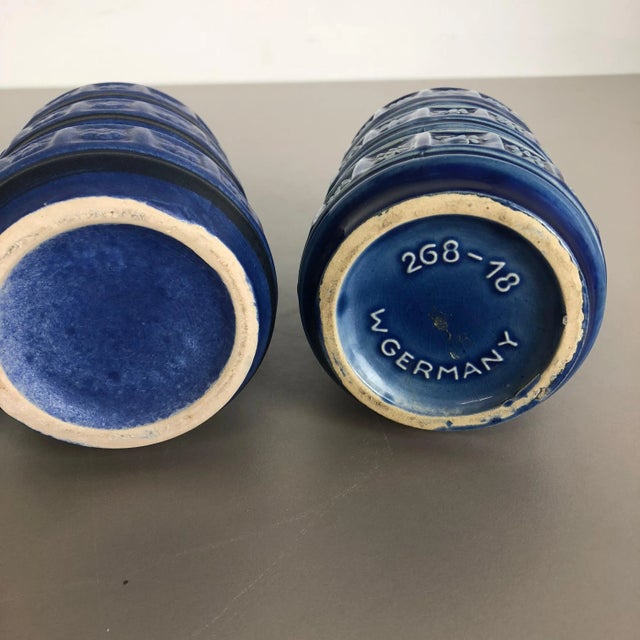 Multi-Color Pottery Fat Lava Vases from Scheurich, Germany, 1970s, Set of 3 For Sale - Image 13 of 18