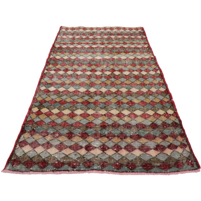 Vintage Turkish Sivas Rug, 03'01 X 05'00 For Sale - Image 4 of 10