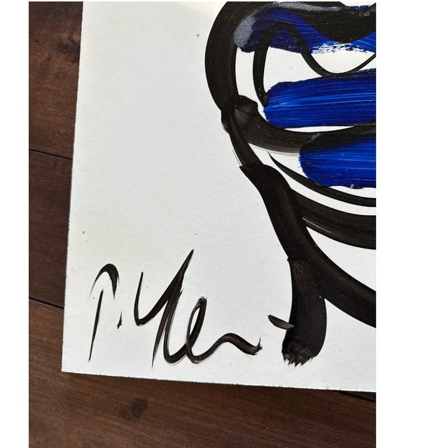 1970s 20th Century Cubist Profile Paintings by Peter Keil a Pair For Sale - Image 5 of 6