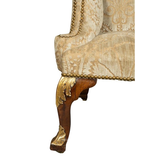 George I Walnut and Parcel Gilt Armchair For Sale - Image 4 of 14