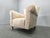 Cream Mid-Century Italian Velvet Lounge Armchair, 1950s For Sale - Image 8 of 10