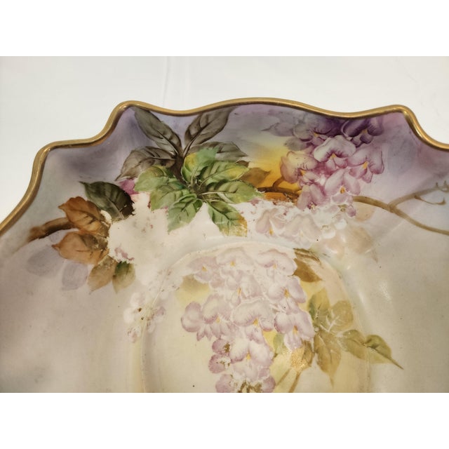 Vintage Hand Painted Nippon Serving Dish For Sale - Image 4 of 6
