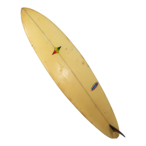 Late 20th Century Tropical Island Coastal Style Sparky Scheufele Fiberglass Surfboard Wall Décor or Decorative Accent