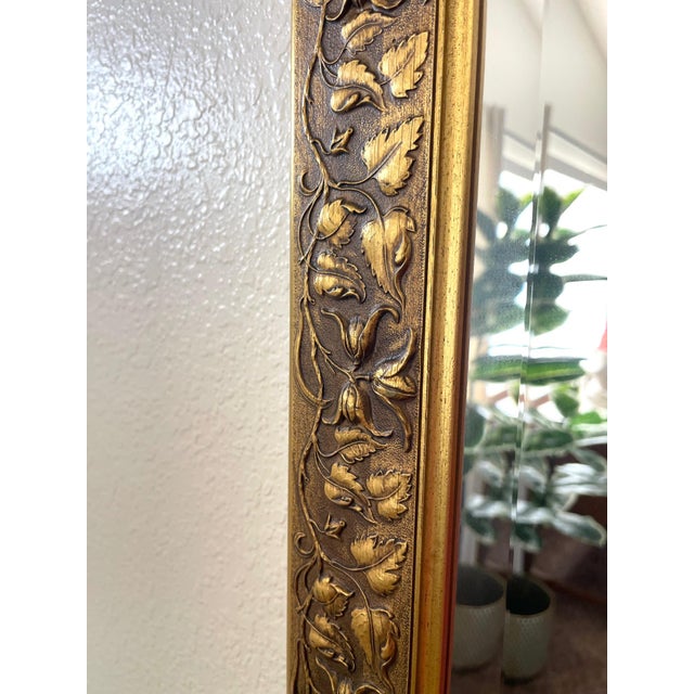 Vintage European Gold Gilt Beveled Mirror For Sale - Image 12 of 16
