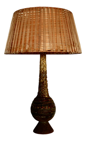 Ceramic Table Lamp by Huguette Bessone, 1950