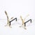 Pair of Mid-Century Modernist Andirons in Polished Brass by Donald Deskey For Sale - Image 10 of 10