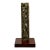Hugo Rodrigues Abstract Brutalist Bronze Sculpture on Wood Base, Brazil 1985 For Sale