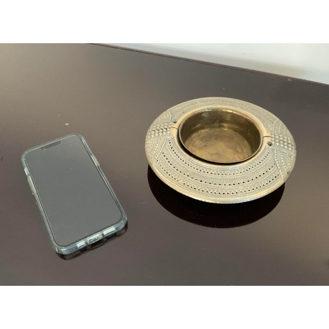 Antique Tribal Cuff With Brass Container For Sale - Image 4 of 10