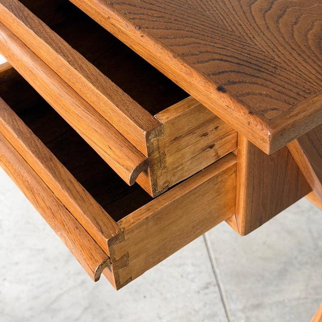 Vintage Writing Desk in Chestnut Wood by Italo Gamberini, Italy, 1940s For Sale - Image 14 of 18