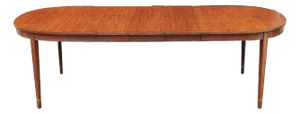 1990s Henkel Harris Federal Cherry Extension Dining Table With Three Leaves