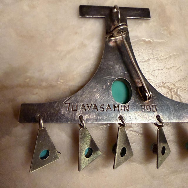 Vintage Modernist Kinetic Pendant Brooch Ecuadorian Oswaldo Guayasamín For Sale - Image 9 of 18