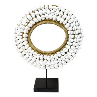 Handmade White Shell Necklace For Sale