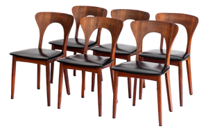 Scandinavian Peter Chairs by Niels Koefoed for Koefoeds Møbelfabrik, Denmark, 1960s,Set of 6