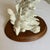 White Vintage Auro Belcari Mallard Duck Sculpture on Wood Base For Sale - Image 8 of 8