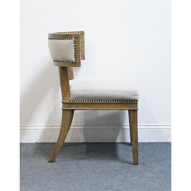 Wood Four Hands Furniture Carter Contemporary Modern White Washed Oak Dining Side Chair For Sale - Image 7 of 9
