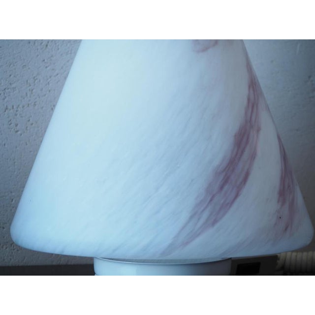 1980s Mid-Century Glass Table Lamp, Europe, 1980 For Sale - Image 5 of 13