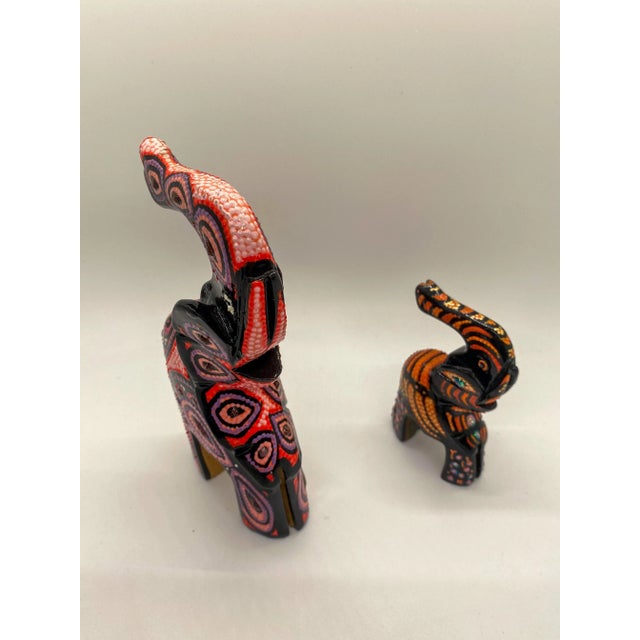 Tribal Handmade Elephant Sculpture, a Pair For Sale - Image 3 of 8