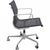 Charles Eames EA-117 office chair upholstered in black mesh, with chrome armrests and frame. The chair is from 2002 and...