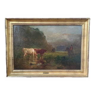 Samuel Lancaster Gerry Antique 19th Century Oil Painting White Mountains Landscape For Sale